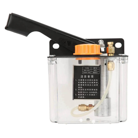 Manual Lubricating Pump 650CC Right Hand Operated Oiler Left Hand Operated Piston Style Lubrication Pump For NC Machine Tools Machining Centers Production Lines