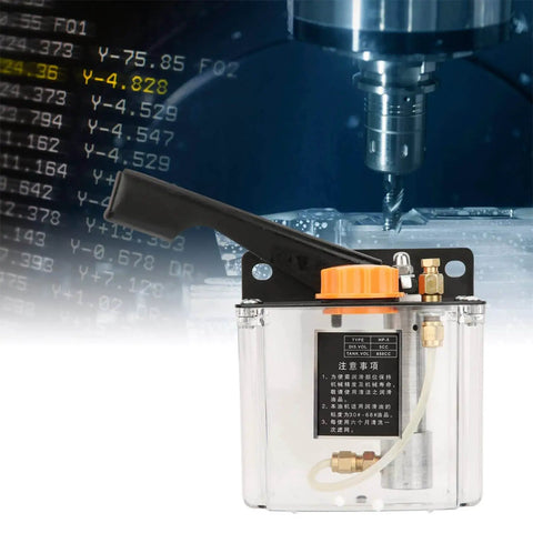 Manual Lubricating Pump For CNC Machines 5L Oil Pump 650CC Left Hand Operated Lubrication System For Machining Centers And Industrial Equipment