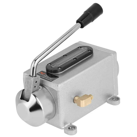 Heavy Duty Lubricating Oil Pump For Lathe And Milling Machines Double Port Manual Oil Oiler With Metal Body Leak Proof Seals