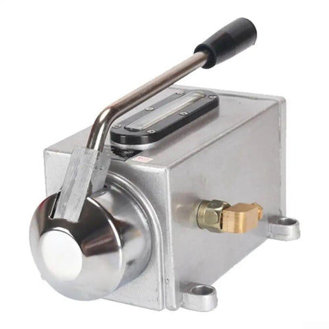 Heavy Duty Manual Oil Pump For CNC Machines And Milling Lathes, 500cc aluminum alloy hand operated lubrication tool, side view