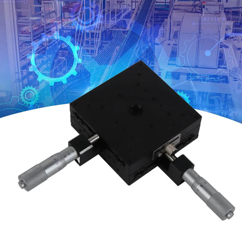 Manual XY Linear Stage,100mm Manual XY Sliding Table,Micrometer Trimming Platform,Precision Machining,for CNC axis motion