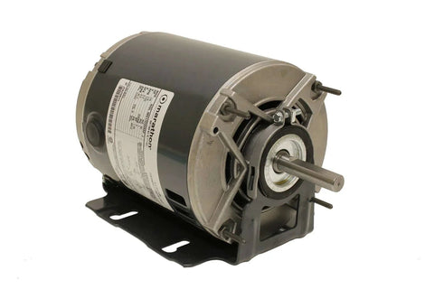 Side view of Marathon 48S17D2055 Belt Drive Motor, 1 Split Phase, Open Drip Proof, Resilient Ring Mount, Ball Bearing, 1/4 hp, 1725 RPM, 48YZ Frame