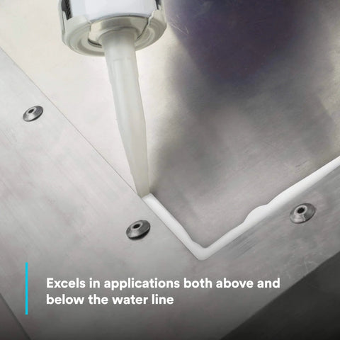 Marine Adhesive Sealant Fast Cure 4200 Semi Permanent Flexible Sealant For Boats And RVs White Go To Quick Cure Bonds