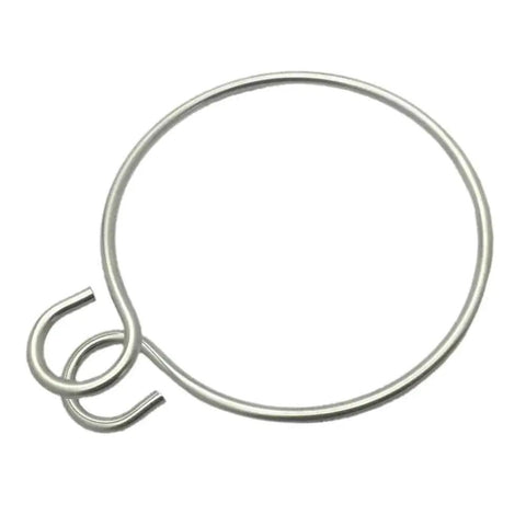 Anchor retrieval ring, marine-grade stainless steel circular wire ring; replacement part for anchoring systems.