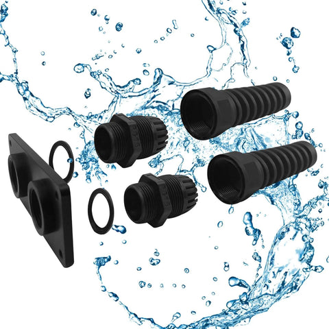 Marine Grade PG16 Cable Gland With Anodized Aluminum Base Waterproof IP68 Nylon Joint Anti Rust And Anti Corrosion Shield