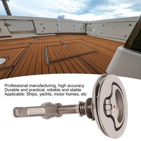 2 Inch Stainless Steel Marine Cam Latch For Boat Hatch Lock Recessed Pull Handle Mounting Hole on deck with view