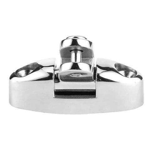 Bimini top deck hinge, stainless steel marine-grade hardware, 180-degree rotating