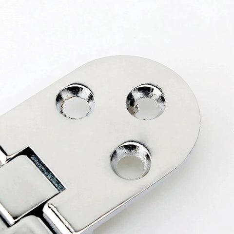 Marine Grade Stainless Steel 316 Hidden Folding Table Hinges for Cabinets and Doors Concealed 180 Degree Turn Plate 66mm by 30mm