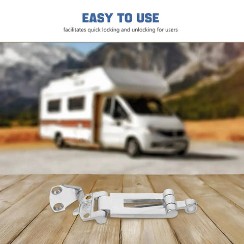 OSALADI stainless steel box latch with anti-rattle locking, 316 marine-grade for boats and trailers