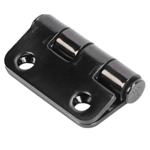 AKLOSIPY stainless steel butt hinge, close-up view, 38mm x 38mm, black finish