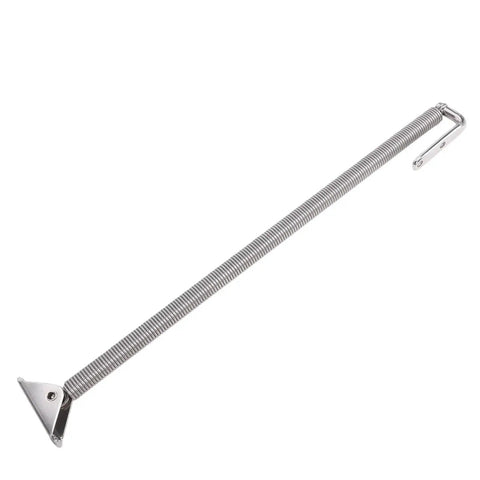 Boat hatch support spring, 250mm, 316 stainless steel with fixed steel cable and mounting brackets