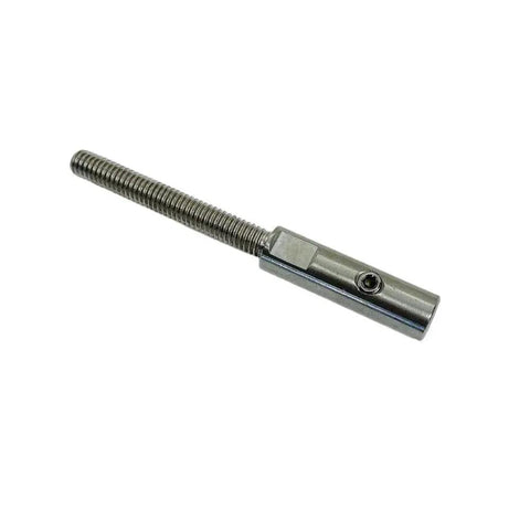 Set Screw Stud For 3 Sixteenth Cable Wire Marine Grade Stainless Steel Four Inch