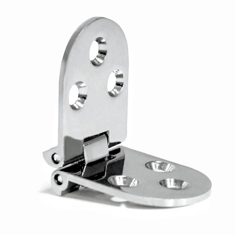 Marine Grade Stainless Steel 316 Hidden Folding Table Hinges for Cabinets and Doors Concealed 180 Degree Turn Plate Saltwater Resistant 66mm by 30mm 2 or 4 Piece Pack Durable Hinge for Boat and Marine Furniture.