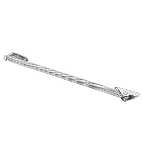 Semme 8-1/4in marine-grade stainless steel support spring with end brackets for lid holder or door, 10 lb load.