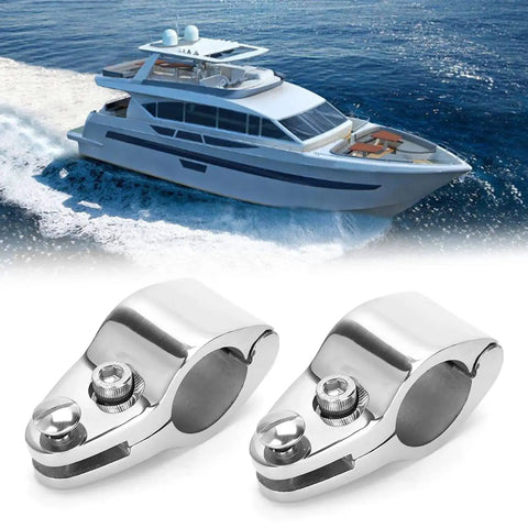 Tomotato stainless steel hinged upper-jaw slide hardware for boats, 316 marine grade, 22mm, 2pcs