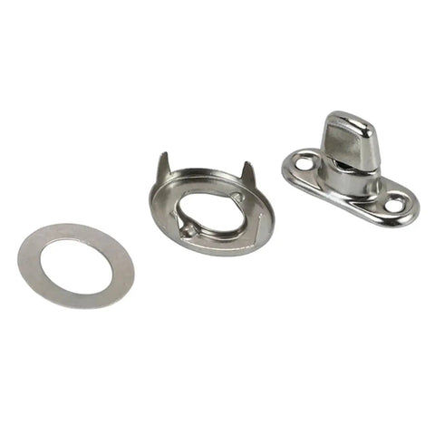 Twist lock fasteners 50-piece set, marine-grade stainless steel turn-button for canvas