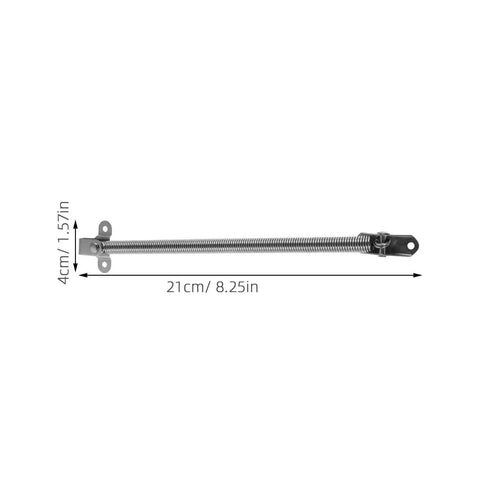 OSOLADY stainless steel hatch spring, side view, 8.25 in (21 cm) long, stay-open bracket for flip-up boat hatch doors