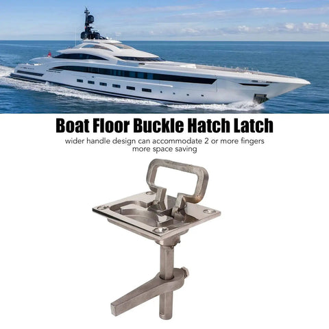 Boat cam latch flush pull hatch, 316 stainless steel floor buckle with lift handle, 67x79mm, Amazon