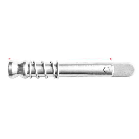 2pcs stainless steel boat bimini quick-release pins, 1/4 in (6 mm) diameter with drop-cam and spring for deck hinges