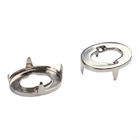 Two marine-grade twist-lock fasteners with knob eyelets, metal, silver finish