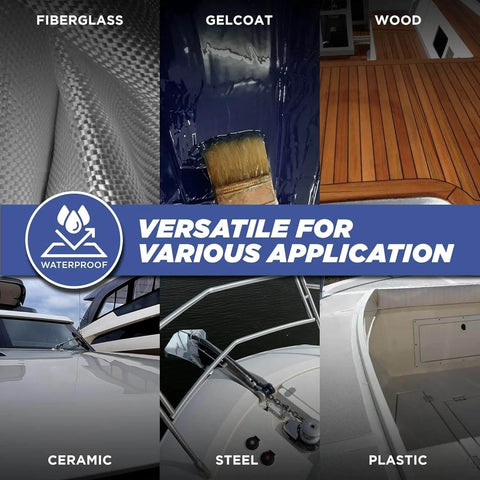 Black 5200 Marine Sealant Fast Cure Upto Boats RVs Heavy Duty Adhesive Ultra Strong Bond UV Resistant Underwater Sealant Applications