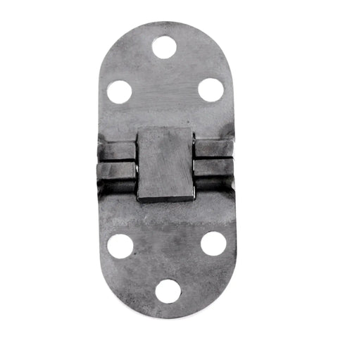 Marine Grade Stainless Steel 316 Hidden Folding Table Hinge front view showing concealed 180 degree turn plate for boat furniture