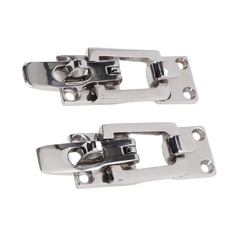 Fabater boat anti-rattle latch, 2-pack, marine-grade 316 stainless steel lockable hatch latch.