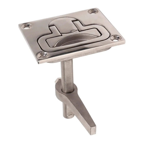 Boat cam latch flush pull hatch, 316 stainless steel, 67x79mm with lift-handle locking mechanism