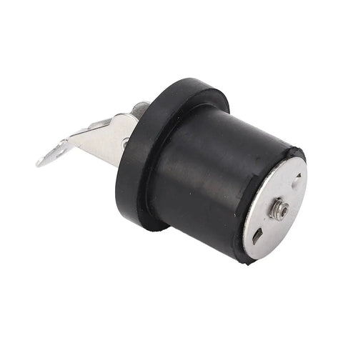 Keenso 19mm screw-type boat drain plug with rubber seal and stainless steel end, black body