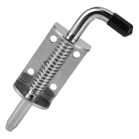 Stainless steel marine drum-spring latch with U-shaped handle for boats