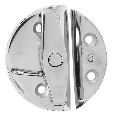AlcheLHymist round turn-button boat latch, marine-grade stainless steel, mirror finish