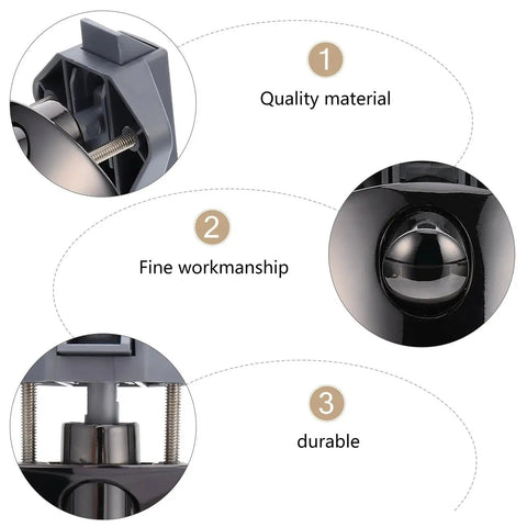 Ciieeo zinc alloy cabinet/drawer lock with press-release mechanism, gunmetal finish for wardrobe