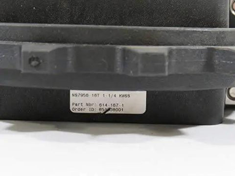Close-up of the One And A Quarter Inch Round Shaft Ready Bore Molded Split MatTop Sprocket With 16 Teeth For 7950 Series label