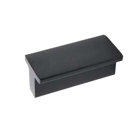 Matte Black Drawer Pulls 10 Pack 1.89 Inch T Shaped Cabinet Knobs For Dresser Drawers And Furniture With 1.26 Inch Hole Center Distance Aluminum