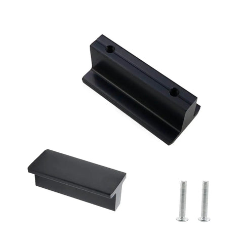 Matte Black Drawer Pulls 10 Pack 1.89 Inch T Shaped Cabinet Knobs for furniture with screws