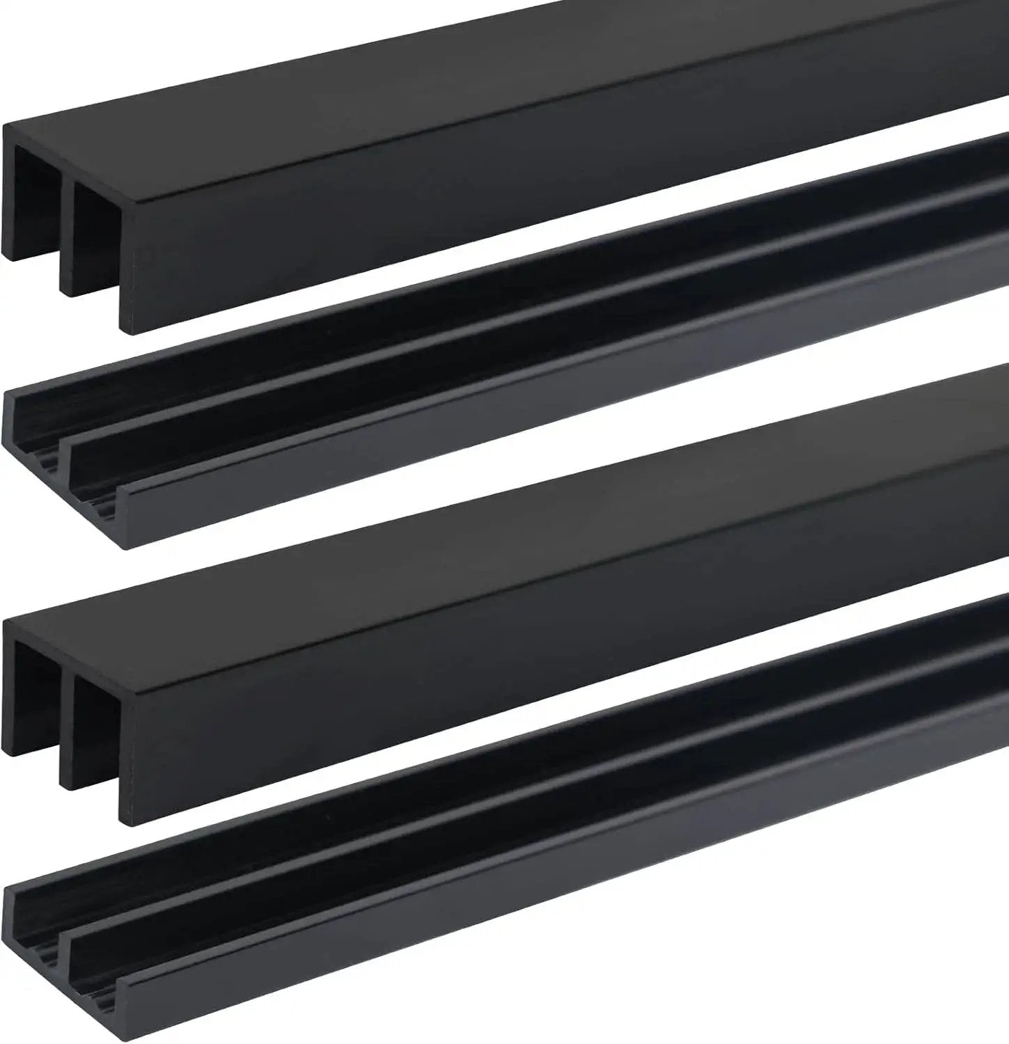 Two Sets Sliding Door Track For One Quarter Inch Thick...