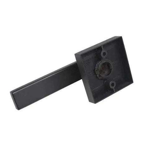 Matte Black Square Dummy Door Levers 4 Pack For French Doors And Closet Hardware Non Turning Exposed Screws Heavy Duty Zinc Alloy