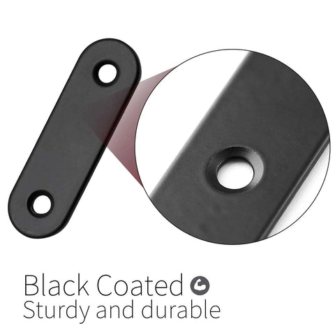 12 Pcs Straight Brace, Flat Brace 2” x 0.6”, Stainless Steel Straight Bracket, Mending Joining Plates for Wood, Board, Bed Frame, Furniture & Shelves