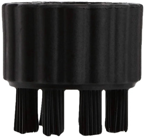 Close-up of McCulloch A275-002 Short Nylon Brush in black, showcasing nylon bristles for tough stain removal on various surfaces.