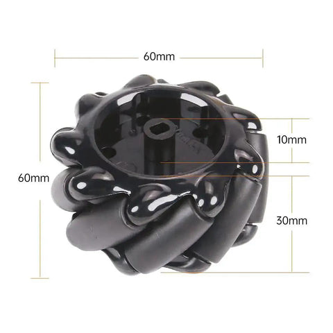 Mecanum Wheel Robot Chassis Kit With 360 Degree Omnidirectional Wheels Aluminum Alloy Frame TT Motors 66mm Omnidirectional Wheels