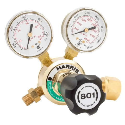 Medium Duty Oxygen Regulator For Oxygen Systems With CGA 540 Connection And 801 Model Harris Brand Reliable Pro Grade Flow Control
