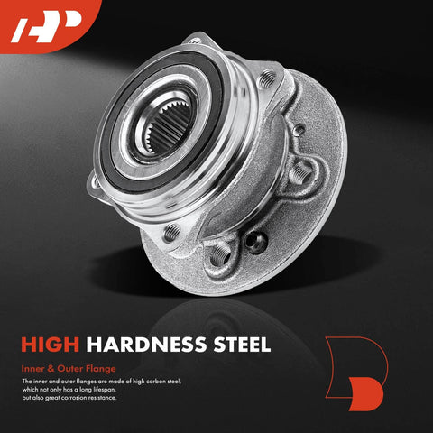High hardness steel 2 X Front Wheel Bearing And Hub Assembly Direct Fit For Mercedes GLE ML GL GLS SUV Models 2013 To 2019 AWD