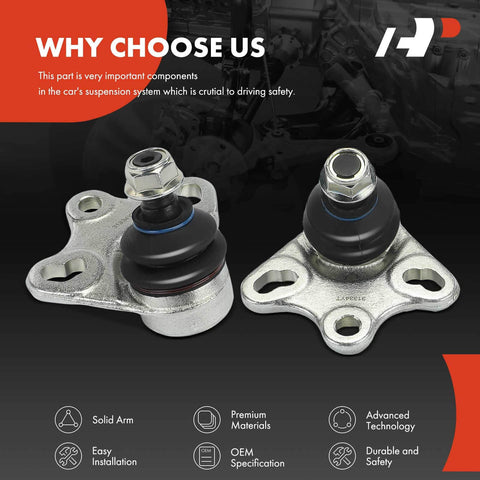 Front Lower Ball Joint Pair For Mercedes W245 B200 2006 2007 2008 2009 2010 2011 Drop In Direct Fit Front Left And Front Right Driver