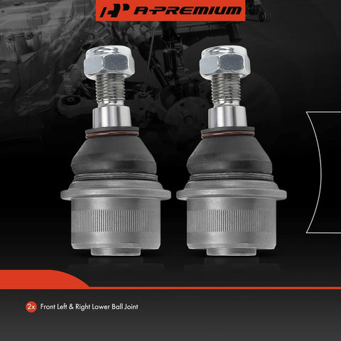 Front Lower Ball Joint Pair For Mercedes Benz E320 E350 E500 E550 S350 S430 S500 S600 SL500 SL550 SL600 CL500 CL600 CLS500 CLS550 AMG E55 E63 S55 S65 SL55 CL55 Direct Fit Premium Replacement For Smooth Steering And Precise Alignment Built Tough