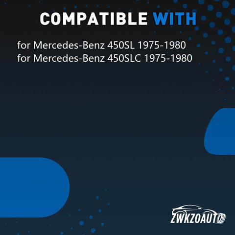 Image showing compatibility for Mercedes-Benz 450SL 1975-1980 and 450SLC 1975-1980 models.