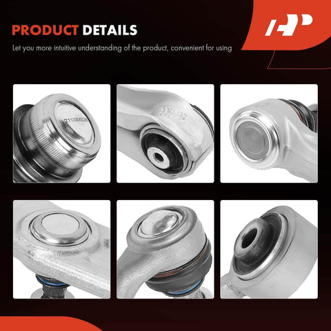 12 Piece Beefed Up Front And Rear Control Arm Set With Sway Bar Link Outer Tie Rod End And Lower Rear Ball Joint For Mercedes Benz E320 E350 E500 E550 E55 AMG CLS500 2003 To 2011 close-up details