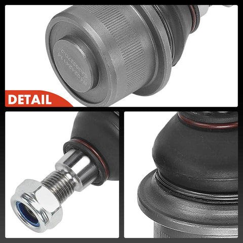 Front Lower Ball Joint Pair For Mercedes Benz E320 E350 close-up with detail view of threaded stud and rubber boot.