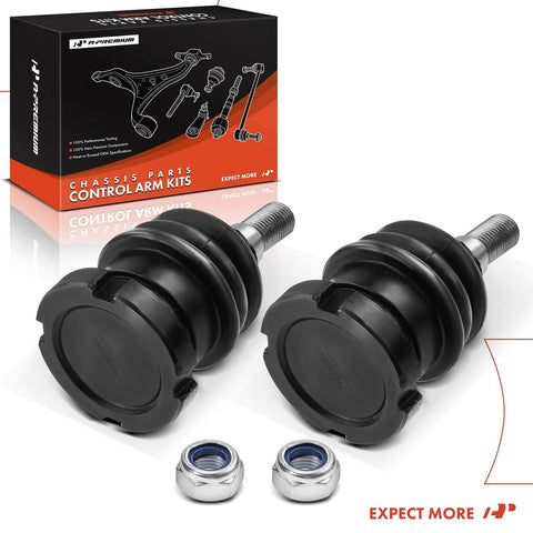 Two Front Lower Ball Joints Kit For Mercedes M Class ML320 ML350 ML430 ML500 ML55 AMG 1998 To 2007 Replacement Suspension Upgrade
