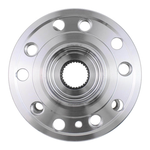 Front view of Mercedes Front Left And Right Wheel Bearing And Hub Assembly Compatible With E450 19 To 26 E53 AMG 19 To 26 C63 AMG S 15 To 23