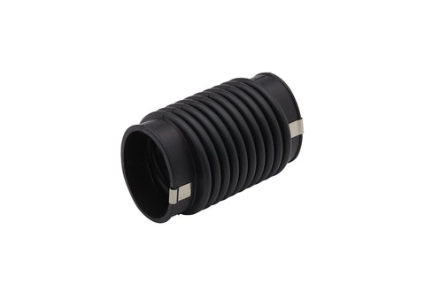 Quicksilver exhaust bellows, black rubber ribbed hose with metal end clamps